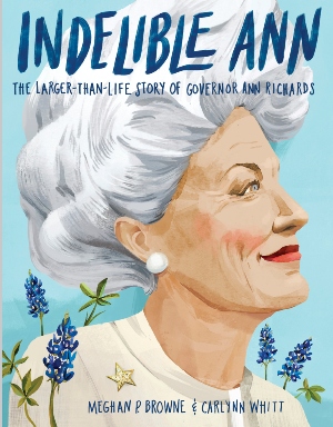 The story of Ann Richards. Richards was larger than life with her big hair, big personality and big voice. She was a champion for all, a small-town girl who became Travis County Commissioner, Texas State Treasurer and the 45th Governor of the State of Texas. Bright, beautiful and bold illustrations depict her inspiring story.